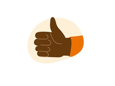 An illustration of a thumbs up