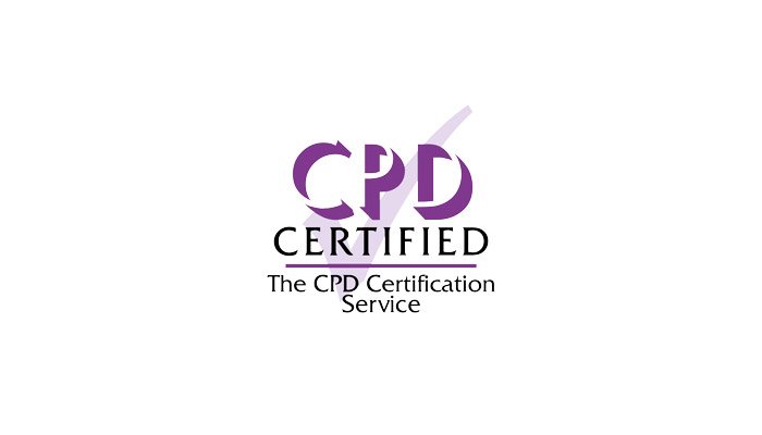 The CPD certified logo with large tick