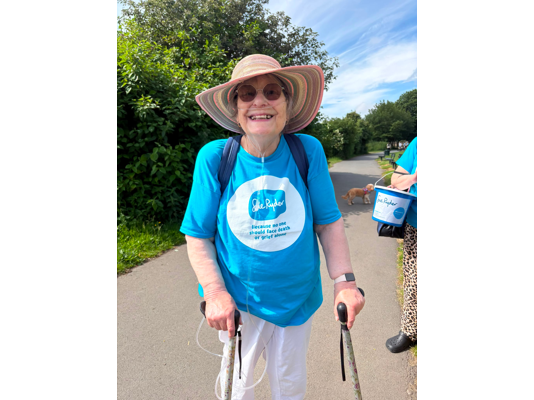 Diana's cancer walk - fundraising for Sue Ryder hospice