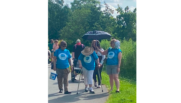 Diana's cancer walk and fundraising for Sue Ryder hospice