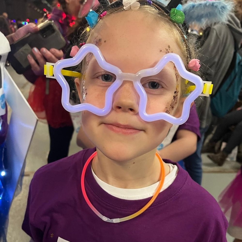 11 years old Esther during the Sue Ryder Starlight Hike Worth Valley