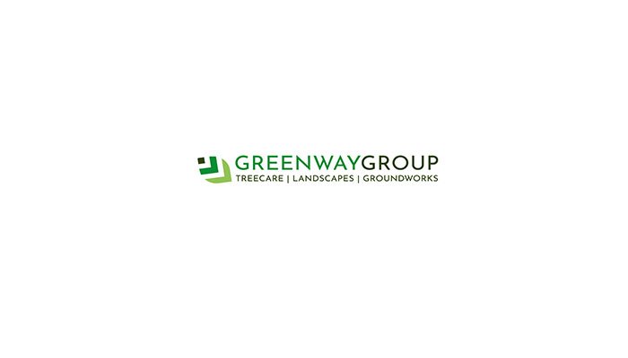 The Greenway Group logo, with text beneath saying Treecare, Landscapes and Groundworks