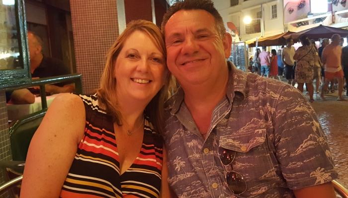 Jo and her husband Brian support for home care from Sue Ryder