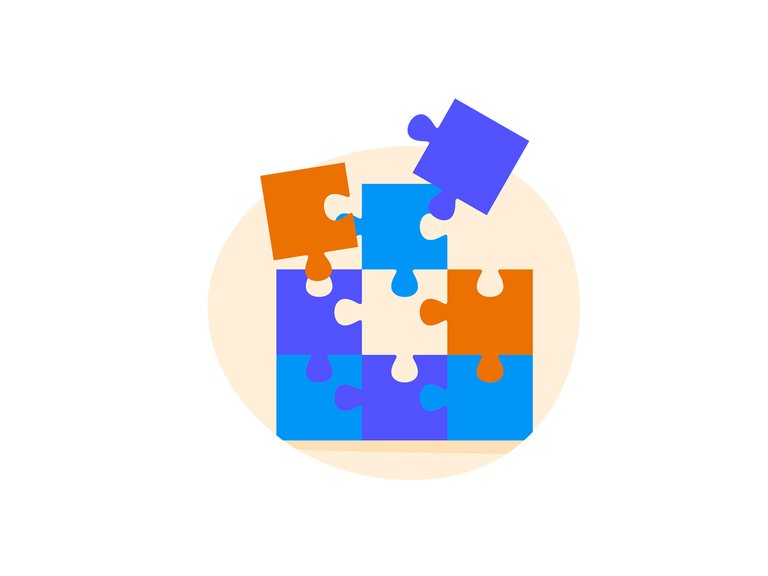 An illustration of puzzle pieces