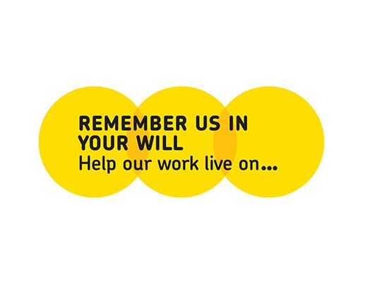 The Remember a Charity Week logo, with the strapline 'Help the work live on...'