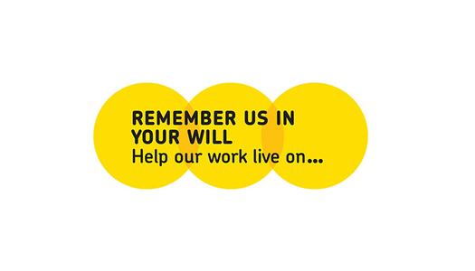 The Remember a Charity Week logo, with the strapline 'Help the work live on...'